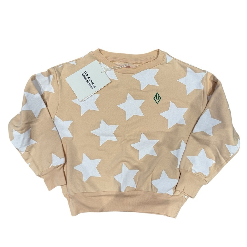 THE ANIMALS OBSERVATORY stars all over print sweatshirt - size 4